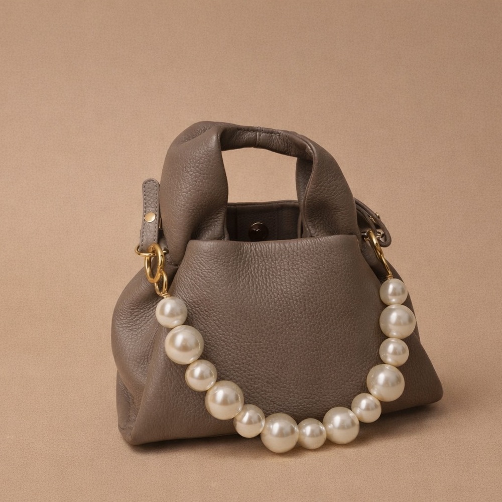 Italian Leather Trapeze Crossbody
